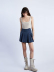 Wabi Sabi Kadın Lacivert Sail Pilikaşe Etek Wabi Sabi Kadın Lacivert Sail Pilikaşe Etek