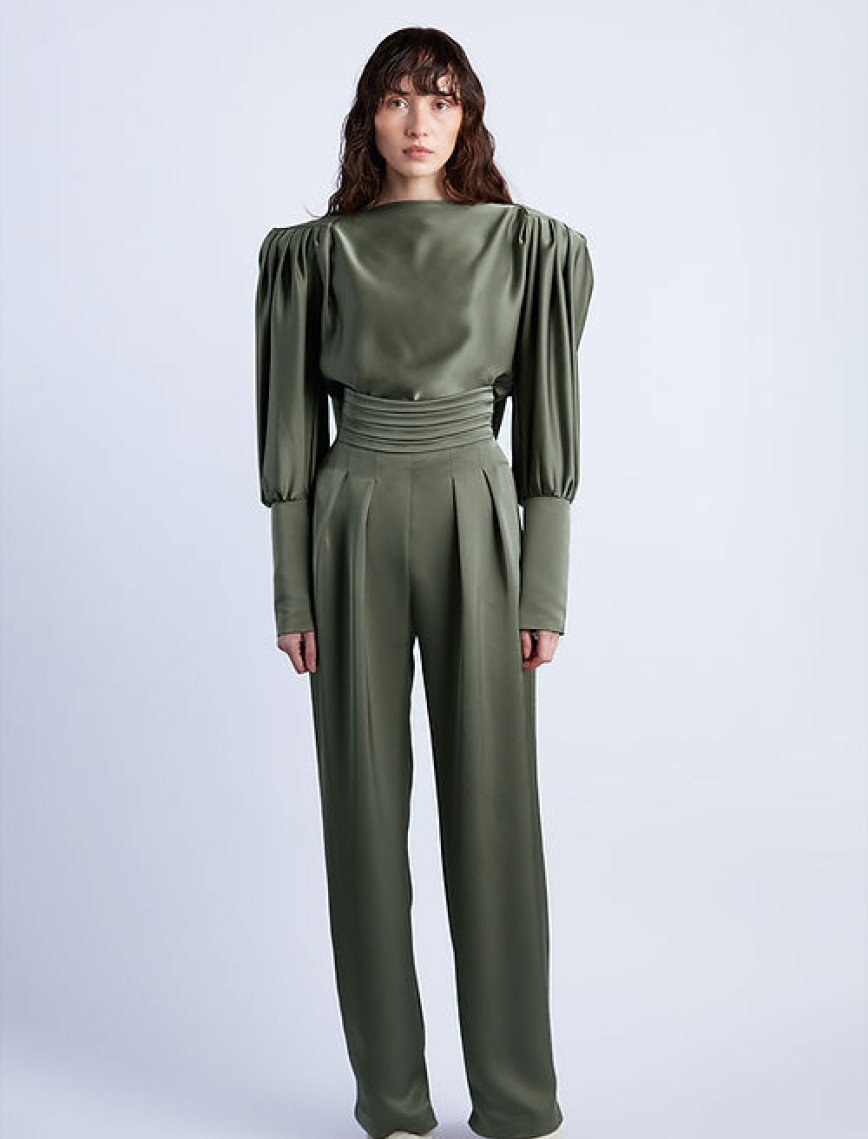 Wabi Sabi Kadın Haki Vatkalı MBÇ Top Wabi Sabi Kadın Haki Vatkalı MBÇ Top