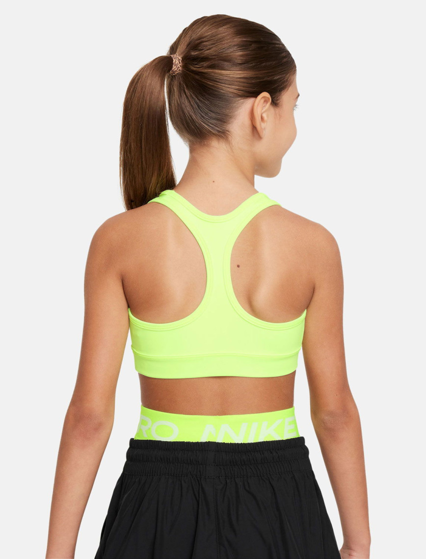 Nike Dri-Fit Swoosh Çocuk Sarı Bra Nike Dri-Fit Swoosh Çocuk Sarı Bra