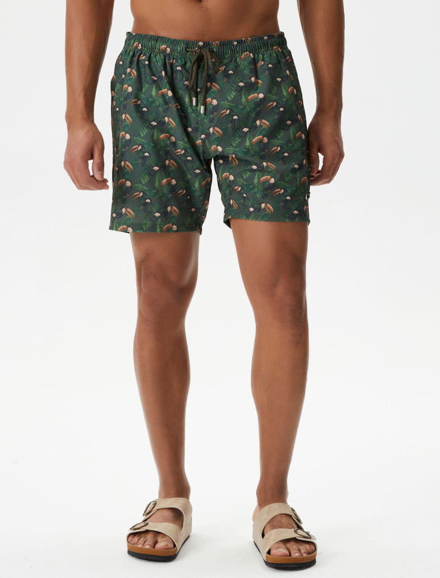 Nautica Erkek Yeşil Baskılı Şort Mayo Nautica Erkek Yeşil Baskılı Şort Mayo