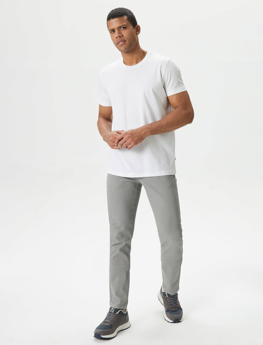 Nautica Erkek Beyaz Standart Fit T-Shirt Nautica Erkek Beyaz Standart Fit T-Shirt