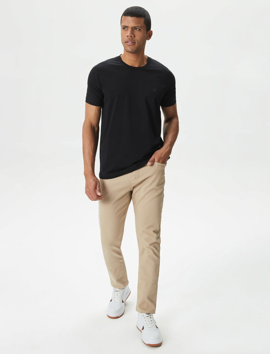 Nautica Erkek Siyah Standart Fit T-Shirt Nautica Erkek Siyah Standart Fit T-Shirt