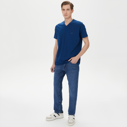 Nautica Erkek Mavi Standart Fit T-Shirt Nautica Erkek Mavi Standart Fit T-Shirt
