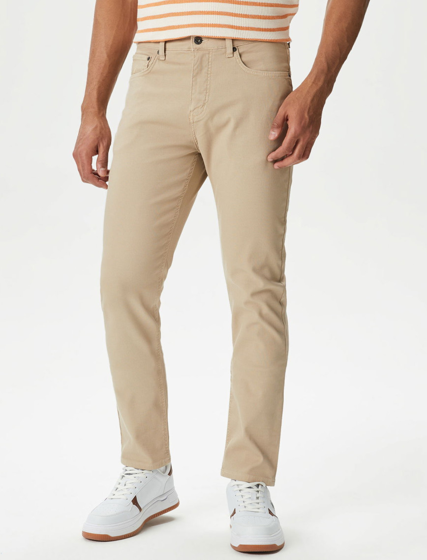 Nautica Erkek Bej Slim Fit Pantolon Nautica Erkek Bej Slim Fit Pantolon