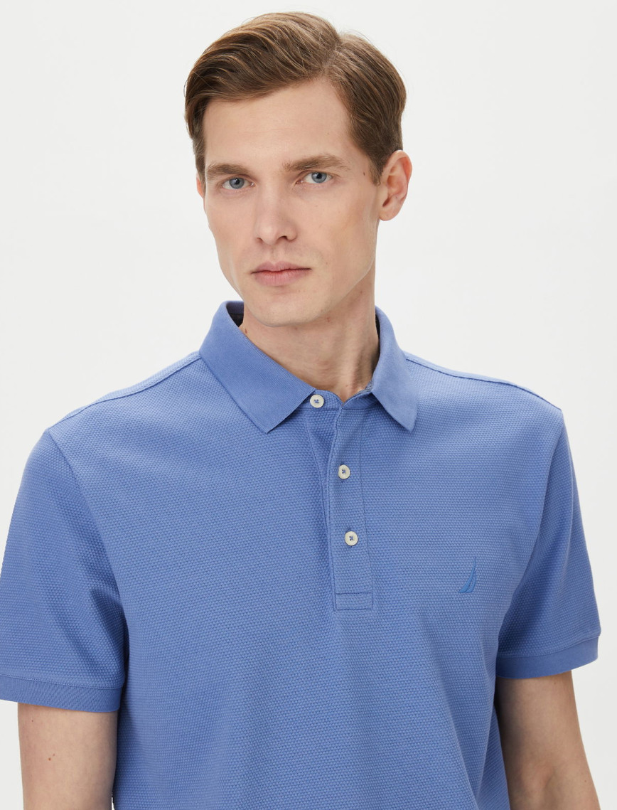 Nautica Erkek Mavi Slim Fit Kısa Kollu Polo Nautica Erkek Mavi Slim Fit Kısa Kollu Polo