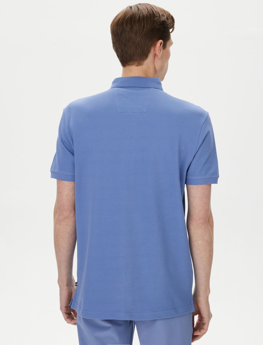 Nautica Erkek Mavi Slim Fit Kısa Kollu Polo Nautica Erkek Mavi Slim Fit Kısa Kollu Polo