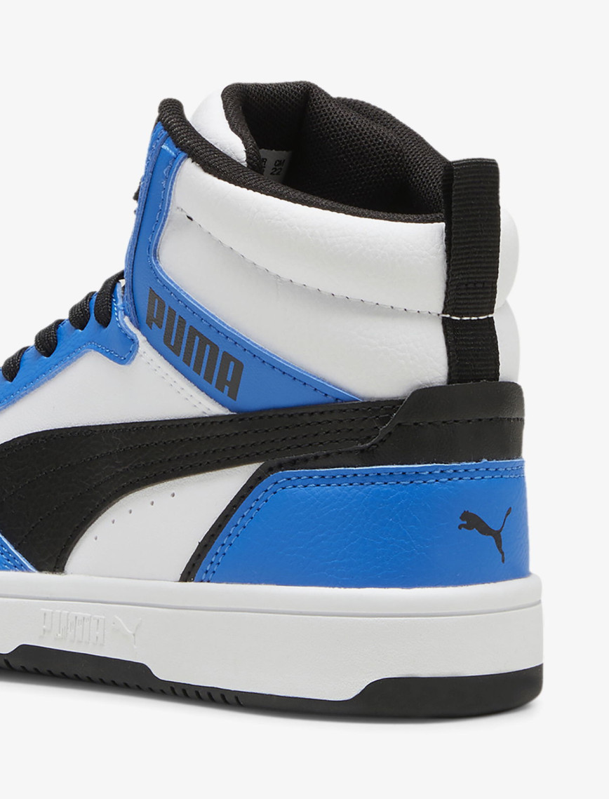 Puma Rebound V6 Mid Çocuk Beyaz Spor Ayakkabı Puma Rebound V6 Mid Çocuk Beyaz Spor Ayakkabı