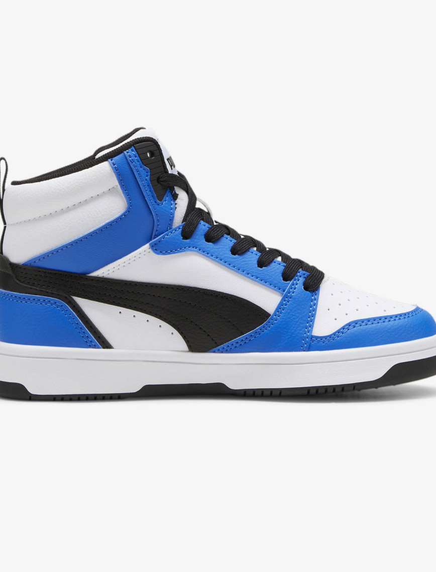 Puma Rebound V6 Mid Çocuk Beyaz Spor Ayakkabı Puma Rebound V6 Mid Çocuk Beyaz Spor Ayakkabı