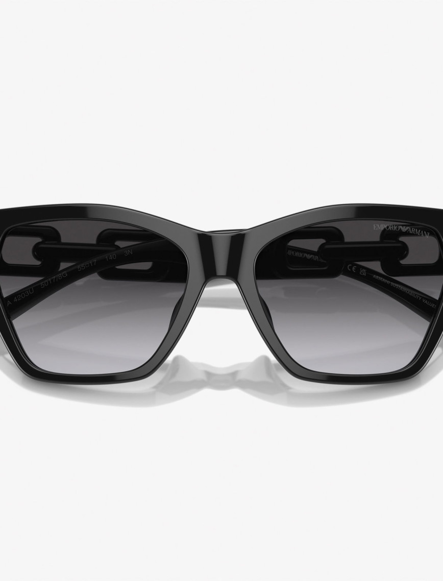 EMPORIO ARMANI 0EA4203U Acetate Kadın Siyah Güneş Gözlüğü EMPORIO ARMANI 0EA4203U Acetate Kadın Siyah Güneş Gözlüğü