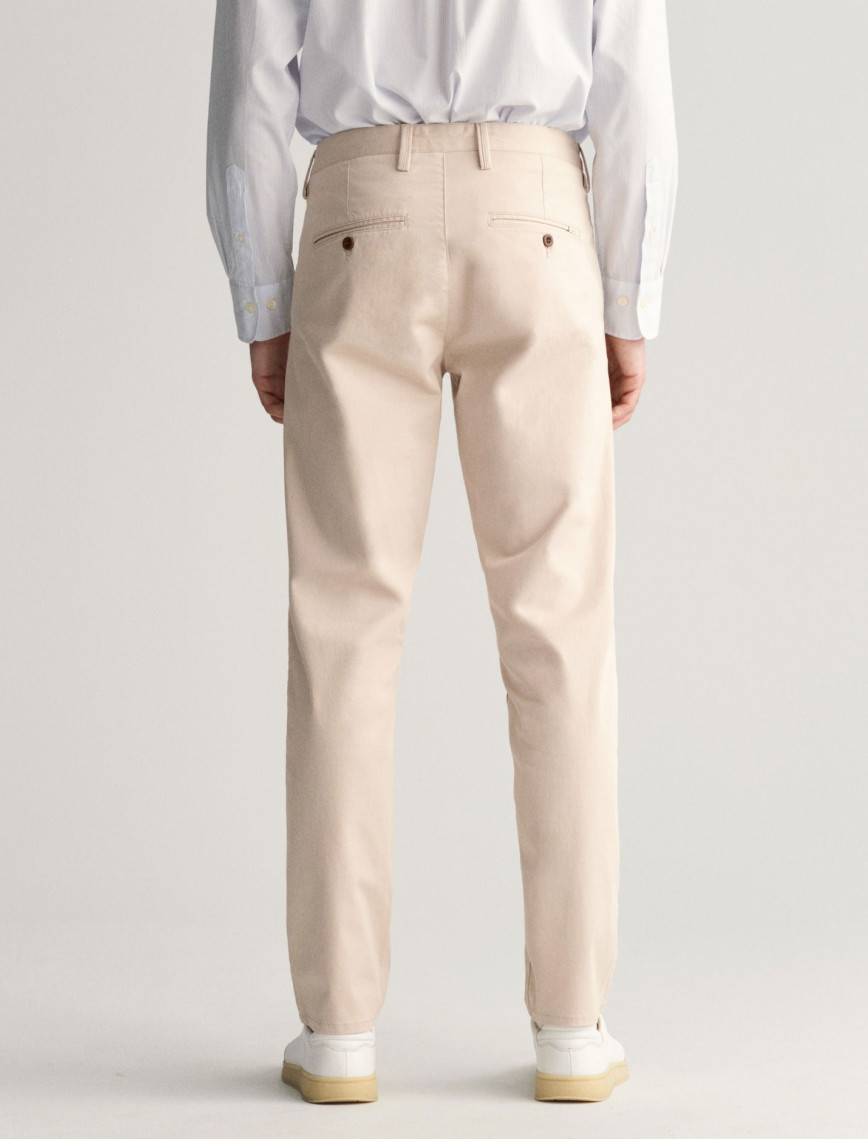 GANT Erkek Krem Slim Fit Chino Pantolon GANT Erkek Krem Slim Fit Chino Pantolon