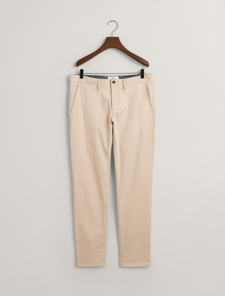 GANT Erkek Krem Slim Fit Chino Pantolon GANT Erkek Krem Slim Fit Chino Pantolon