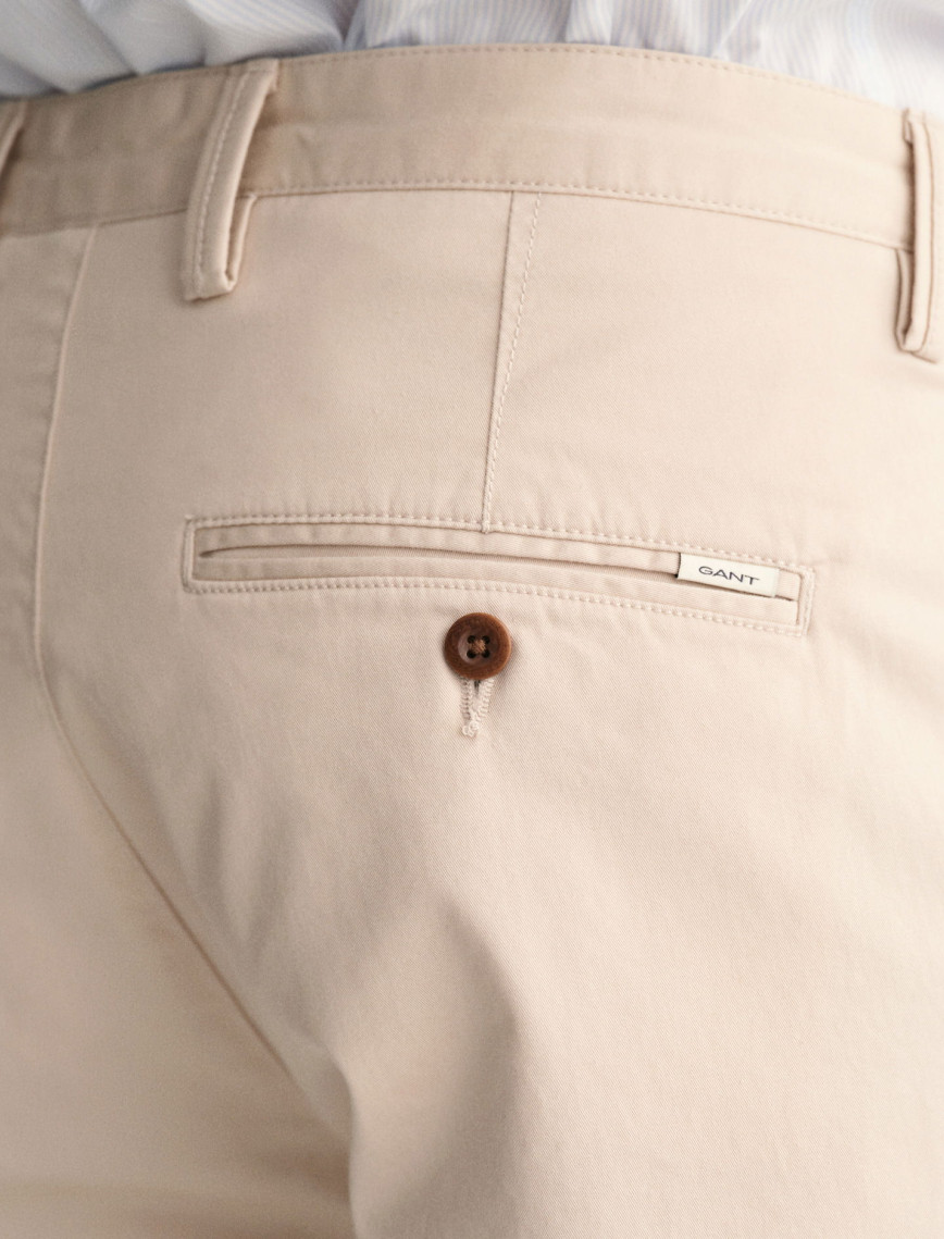 GANT Erkek Krem Slim Fit Chino Pantolon GANT Erkek Krem Slim Fit Chino Pantolon