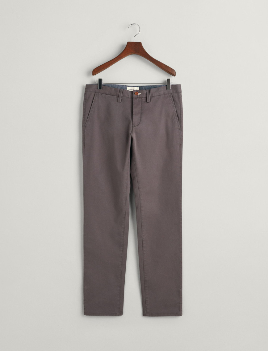 GANT Erkek Gri Slim Fit Chino Pantolon GANT Erkek Gri Slim Fit Chino Pantolon