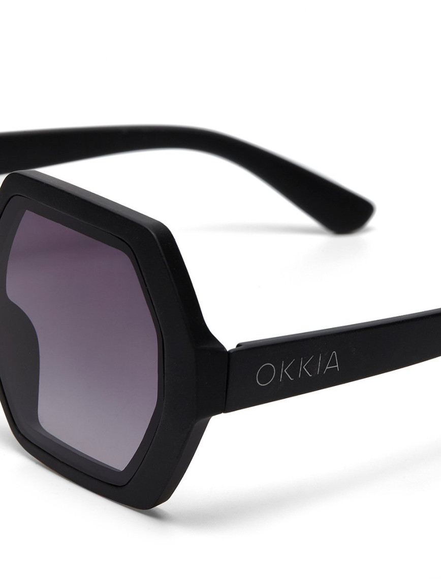 Okkia Emma Big Hexagonal Unisex Güneş Gözlüğü
Siyah