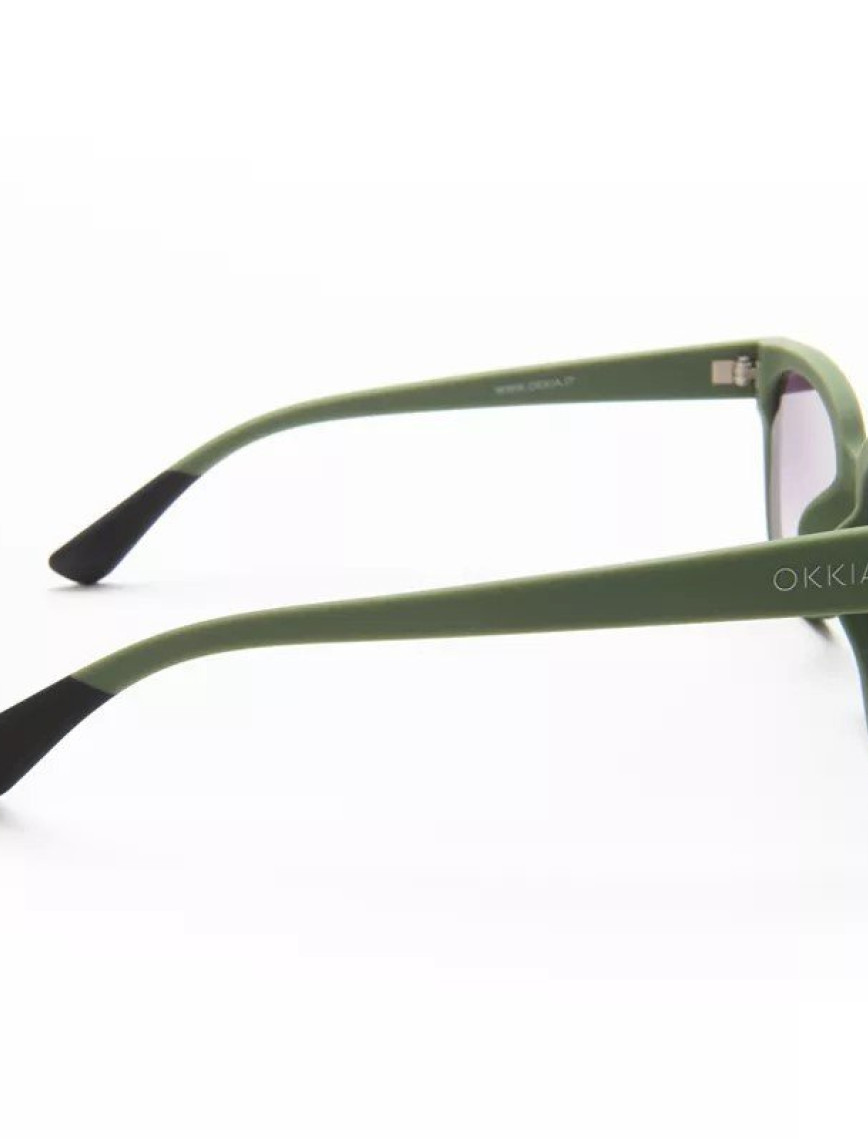 Okkia Giovanni Siyah Lens Unisex Güneş Gözlüğü Yeşil & Siyah Okkia Giovanni Siyah Lens Unisex Güneş Gözlüğü Yeşil & Siyah
