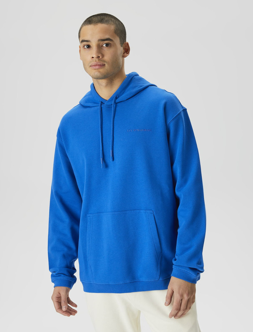 Les Benjamins Essential Erkek Mavi Hoodie Les Benjamins Essential Erkek Mavi Hoodie