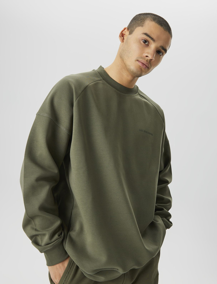 Les Benjamins 406 Erkek Haki Sweatshirt Les Benjamins 406 Erkek Haki Sweatshirt