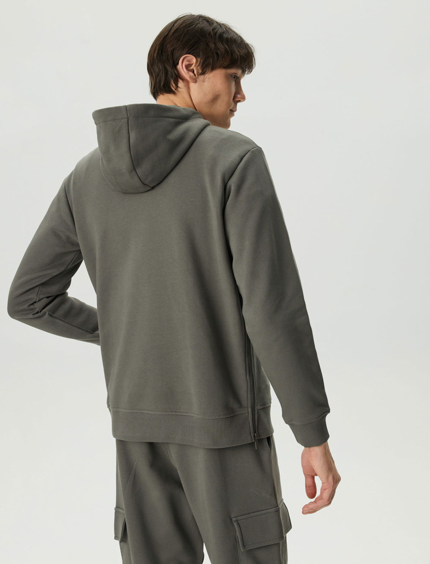 UNITED4 Classic Erkek Gri Hoodie UNITED4 Classic Erkek Gri Hoodie