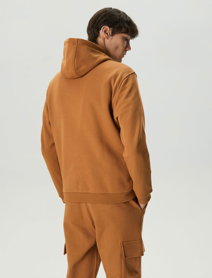 UNITED4 Classic Erkek Kahverengi Hoodie UNITED4 Classic Erkek Kahverengi Hoodie