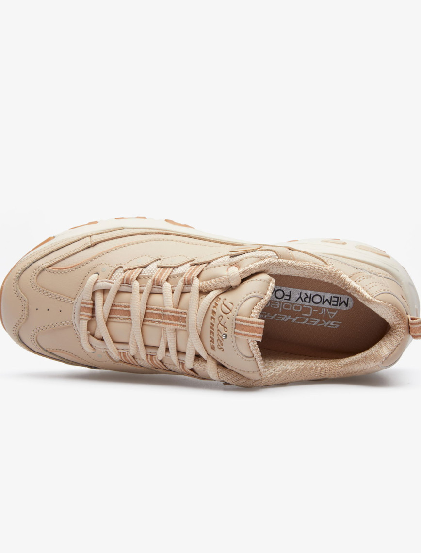 Skechers D'Lites-Good Neutral Kadın Bej Spor Ayakkabı Skechers D'Lites-Good Neutral Kadın Bej Spor Ayakkabı