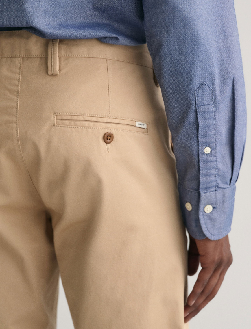 GANT Erkek Bej Slim Fit Chino Pantolon GANT Erkek Bej Slim Fit Chino Pantolon