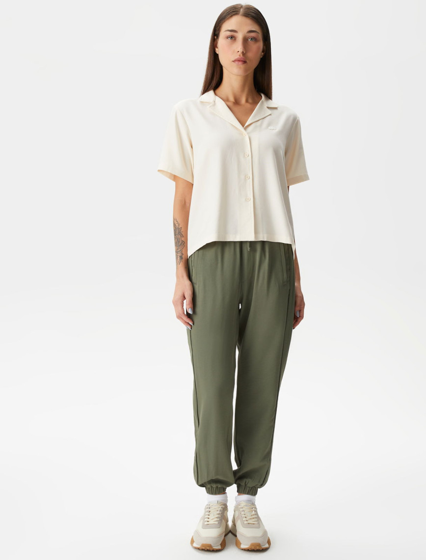 Lacoste Kadın Jogger Haki Pantolon Lacoste Kadın Jogger Haki Pantolon