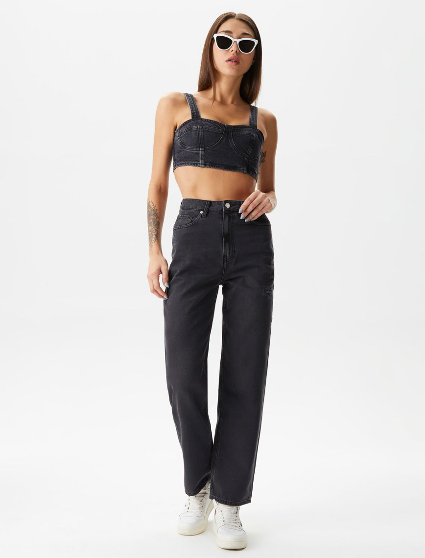 Tommy Jeans Kadın Mavi Crop Tommy Jeans Kadın Mavi Crop