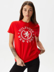 Tommy Hilfiger Reg Kadın Kırmızı T-Shirt Tommy Hilfiger Reg Kadın Kırmızı T-Shirt