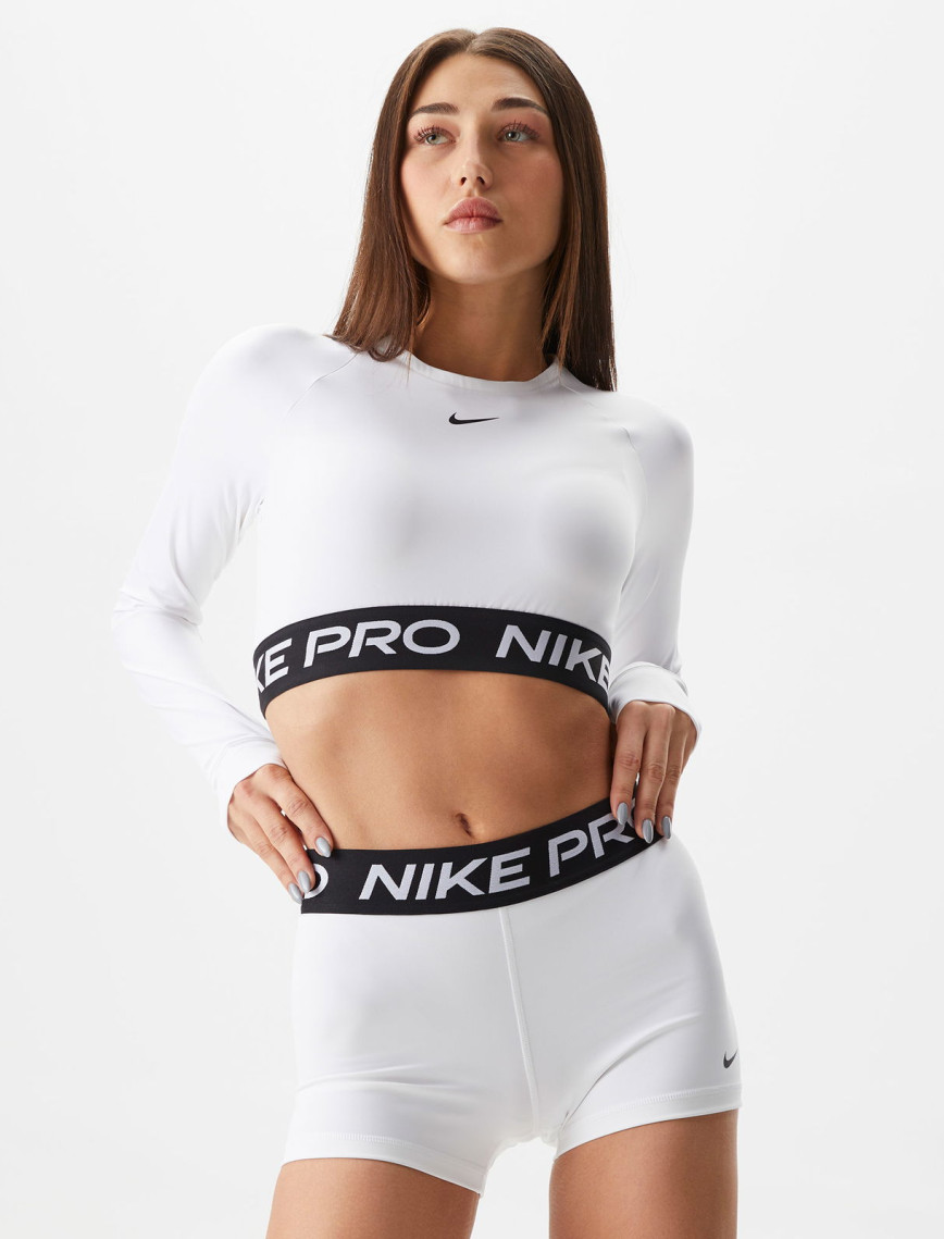 Nike Pro Dri-Fit 365 Kadın Beyaz Uzun Kollu T-Shirt Nike Pro Dri-Fit 365 Kadın Beyaz Uzun Kollu T-Shirt