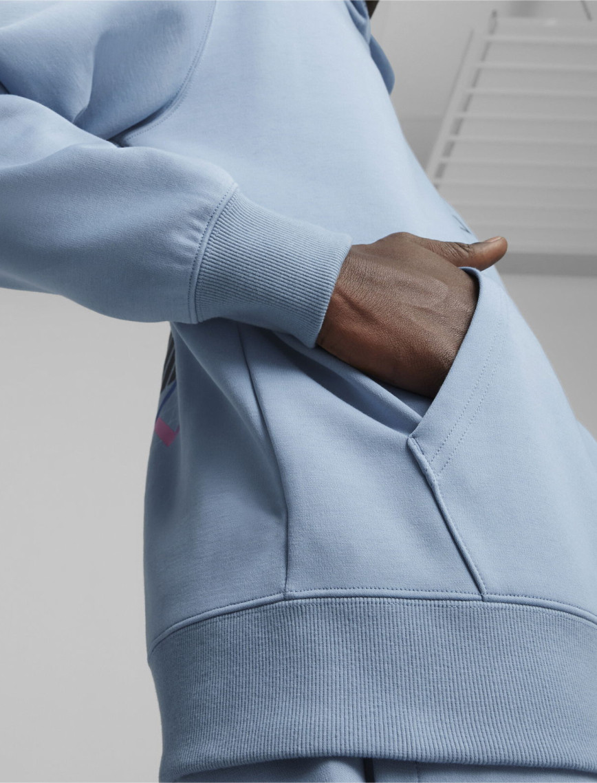 Puma X Playstation Erkek Mavi Hoodie