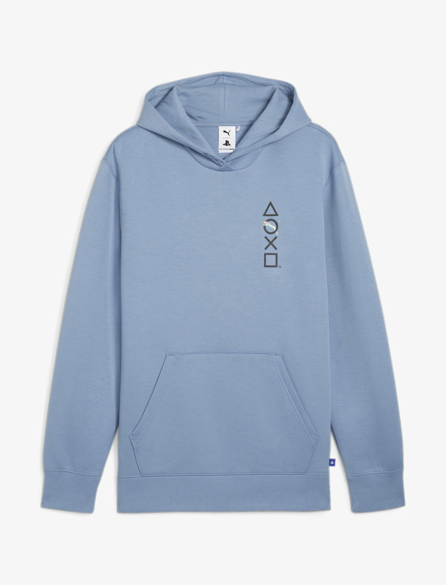 Puma X Playstation Erkek Mavi Hoodie