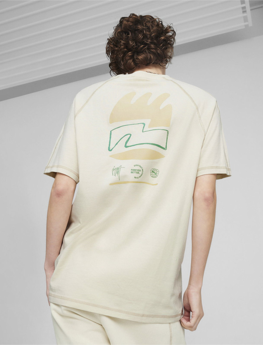 Puma Re:Collection Erkek Krem T-Shirt Puma Re:Collection Erkek Krem T-Shirt