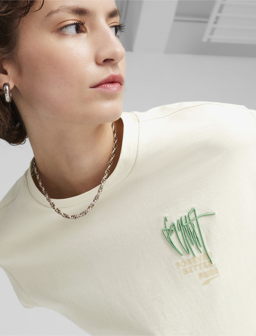 Puma Re:Collection Erkek Krem T-Shirt Puma Re:Collection Erkek Krem T-Shirt