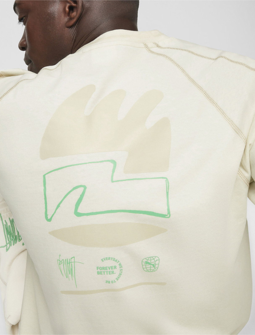 Puma Re:Collection Erkek Krem T-Shirt Puma Re:Collection Erkek Krem T-Shirt