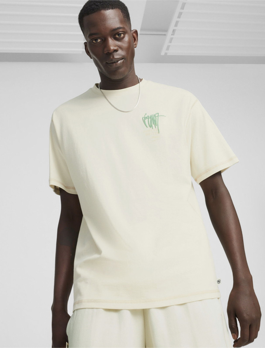 Puma Re:Collection Erkek Krem T-Shirt Puma Re:Collection Erkek Krem T-Shirt