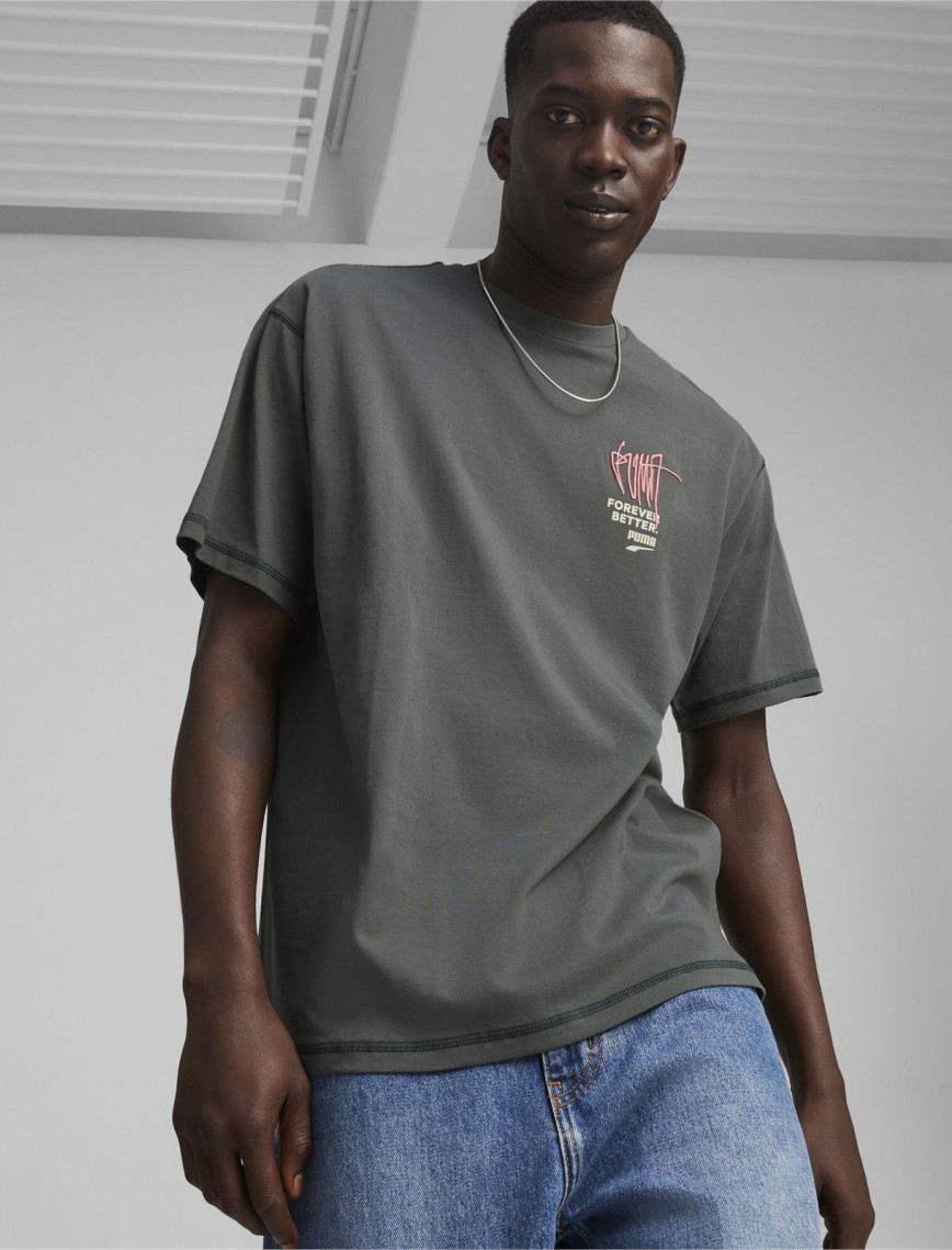 Puma RE:Collection Erkek Gri T-Shirt Puma RE:Collection Erkek Gri T-Shirt