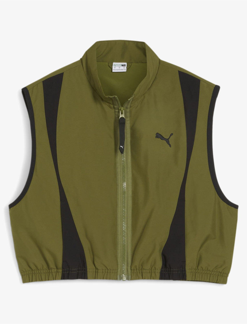 Puma Dare To Woven Vest Kadın Yeşil Ceket