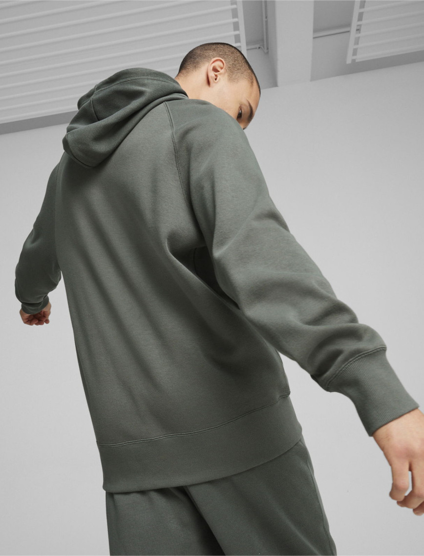 Puma Classics+ Erkek Gri Hoodie