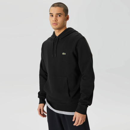 Lacoste Classic Fit Kapüşonlu Erkek Siyah Sweatshirt Lacoste Classic Fit Kapüşonlu Erkek Siyah Sweatshirt