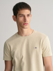 GANT Erkek Bej Slim Fit Bisiklet Yaka T-Shirt GANT Erkek Bej Slim Fit Bisiklet Yaka T-Shirt