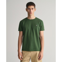 GANT Erkek Yeşil Slim Fit Bisiklet Yaka T-Shirt GANT Erkek Yeşil Slim Fit Bisiklet Yaka T-Shirt