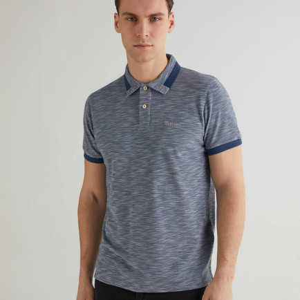 GANT Erkek Mavi Regular Fit Logolu Polo GANT Erkek Mavi Regular Fit Logolu Polo