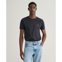 GANT Erkek Siyah Slim Fit Bisiklet Yaka T-Shirt GANT Erkek Siyah Slim Fit Bisiklet Yaka T-Shirt