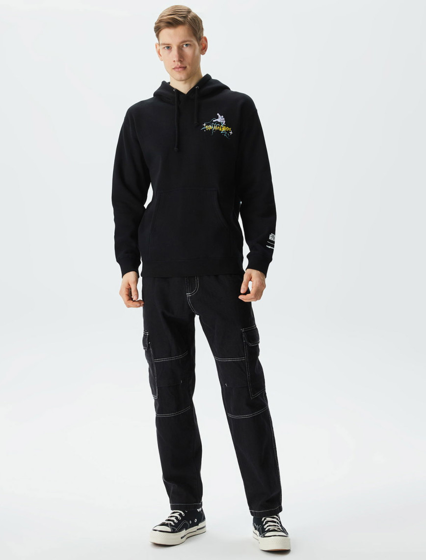 The Hundreds Palpatine Pullover Erkek Siyah Hoodie The Hundreds Palpatine Pullover Erkek Siyah Hoodie