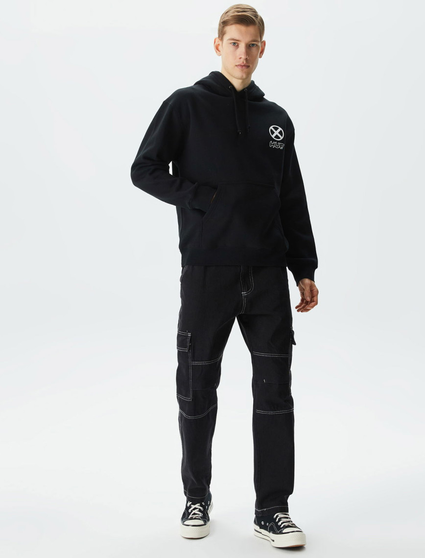 HUF X-Men TT Pullover Erkek Siyah Hoodie HUF X-Men TT Pullover Erkek Siyah Hoodie