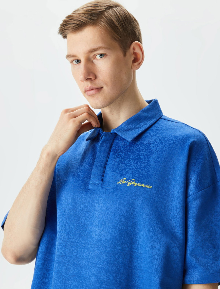 Les Benjamins Kısmet Voyage East to West 009 Erkek Mavi Polo T-Shirt Les Benjamins Kısmet Voyage East to West 009 Erkek Mavi Polo T-Shirt