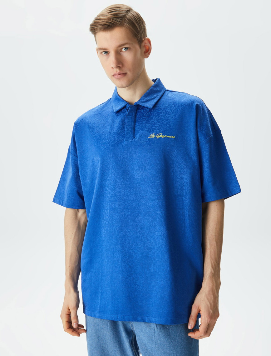 Les Benjamins Kısmet Voyage East to West 009 Erkek Mavi Polo T-Shirt Les Benjamins Kısmet Voyage East to West 009 Erkek Mavi Polo T-Shirt