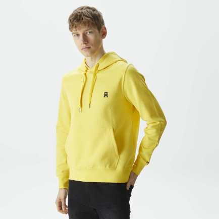 Tommy Hilfiger Monogram Hoodie Erkek Sarı Sweatshirt Tommy Hilfiger Monogram Hoodie Erkek Sarı Sweatshirt