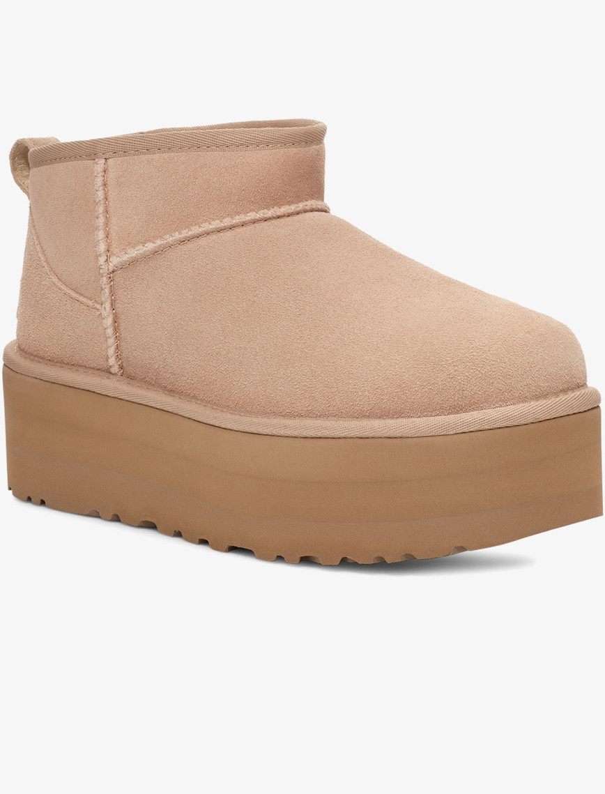 UGG Classic Ultra Mini Platform Kadın Kum Rengi Bot UGG Classic Ultra Mini Platform Kadın Kum Rengi Bot