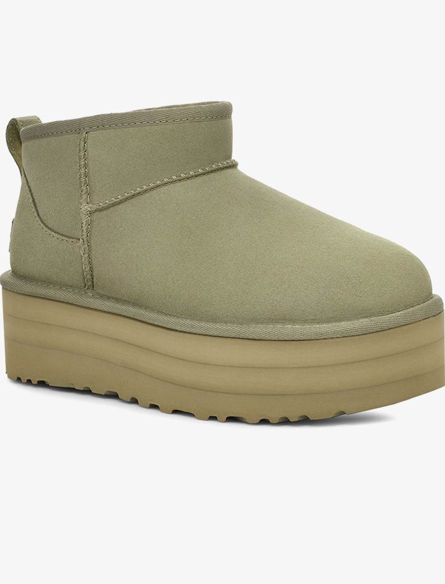 UGG Classic Ultra Mini Platform Kadın Haki Bot UGG Classic Ultra Mini Platform Kadın Haki Bot